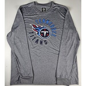 NFL Team Apparel‎ Tennessee Titans Football Unisex XL Shirt Gray Long Sleeve